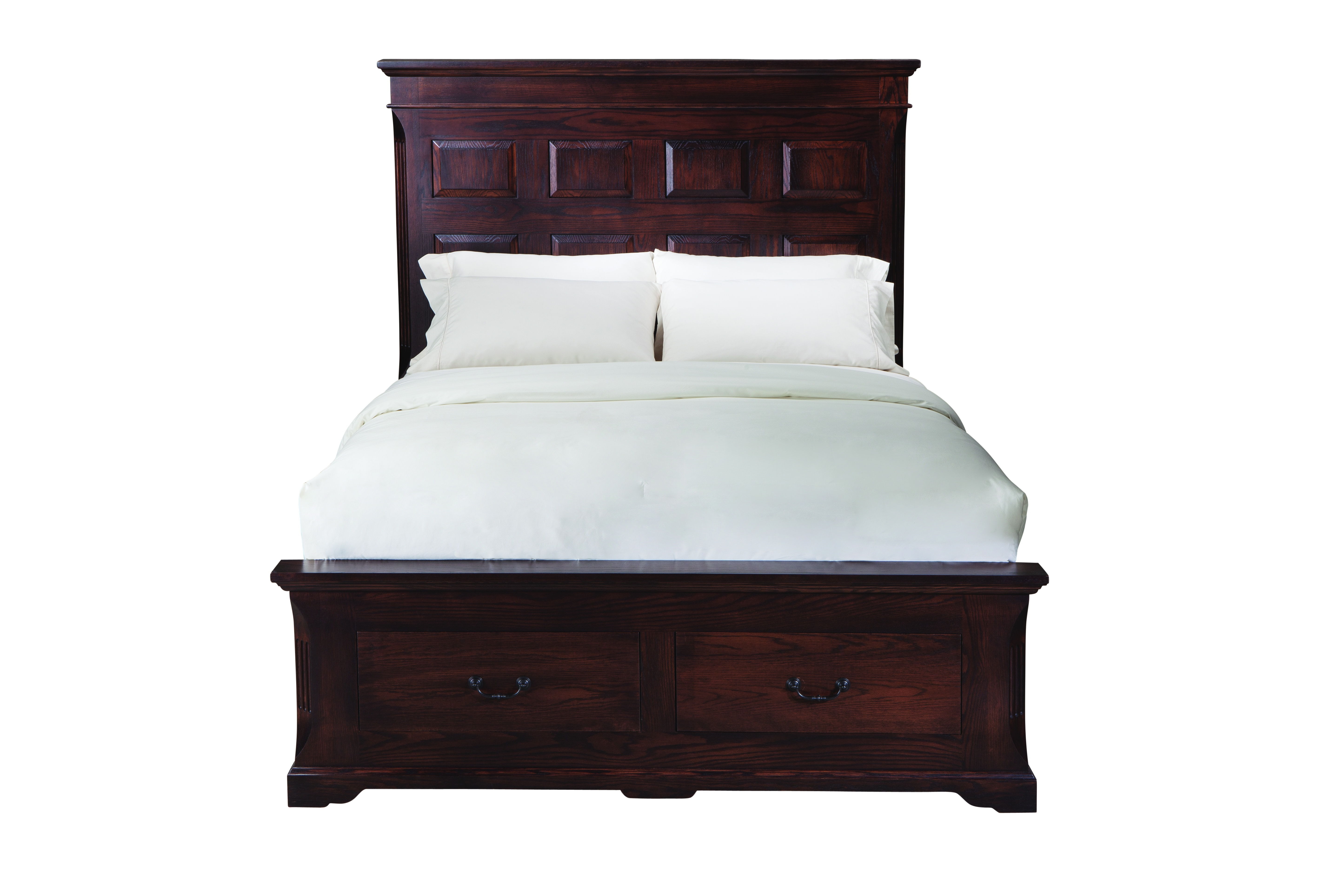 MAVIN Bedroom Panel Bed with Both Side Drawers Longmeadow Panel Bed